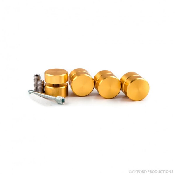Gyford Décor Round Standoffs, Aluminum Brass Anodized SOK-9-050BR - main